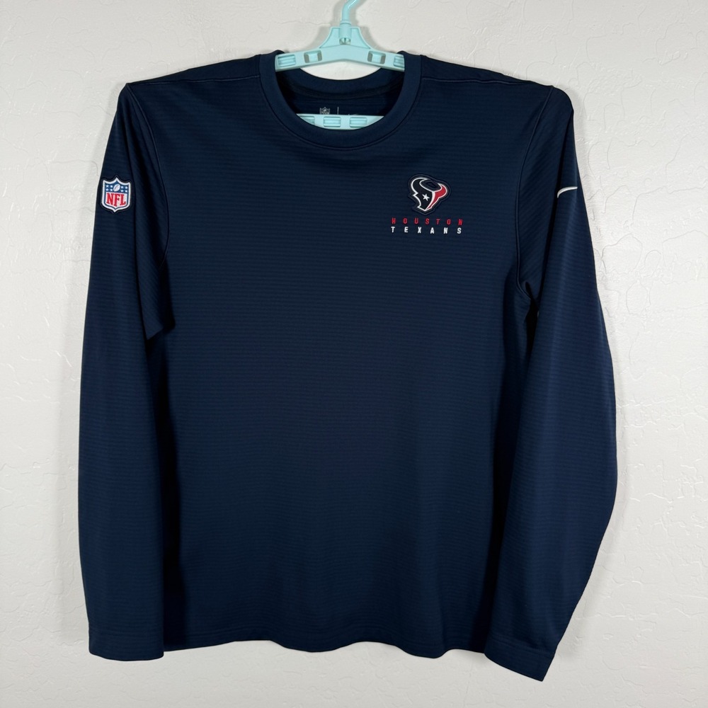 Texas Rangers Shirt Mens Medium Blue Nike Dri Fit Onfield NFL Football Stretch